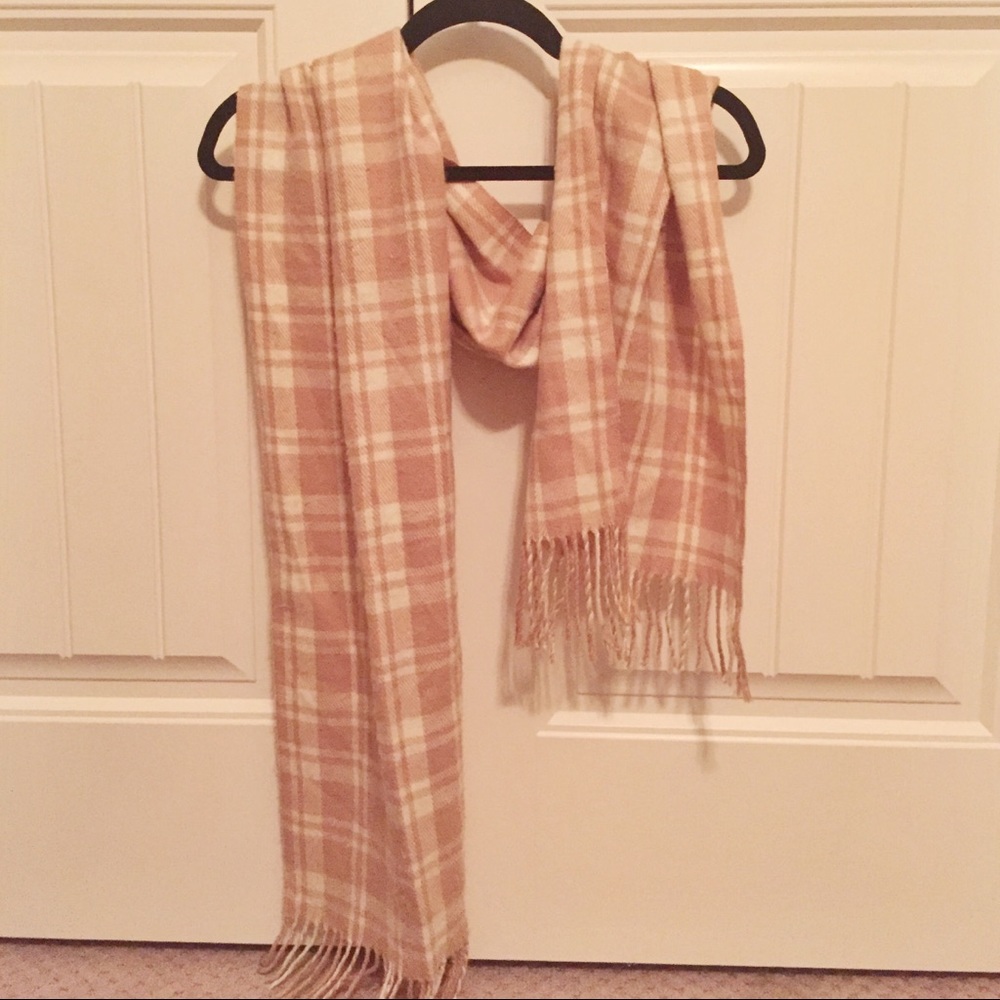 Camel Plaid Scarf